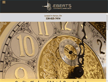 Tablet Screenshot of ebertsclocks.com